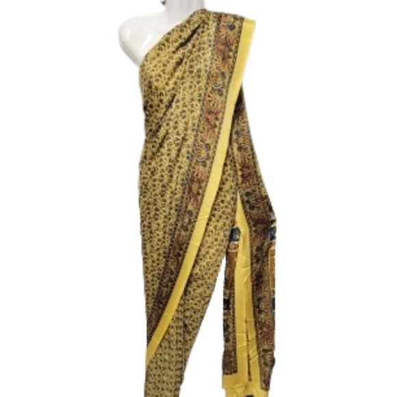 Yellow PRE-PLEATED Saree Pre Stitched Adjustable Waist - Ready to Wear NEW! - Picture 1 of 14